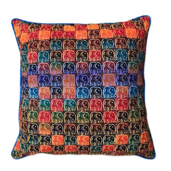 Kissenbezug Ghana Blue Diki Elephants 40x40 cm