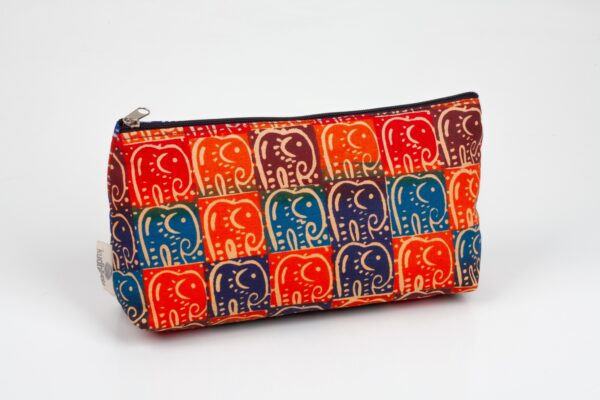 Kosmetiktasche Ghana Blue Elephants