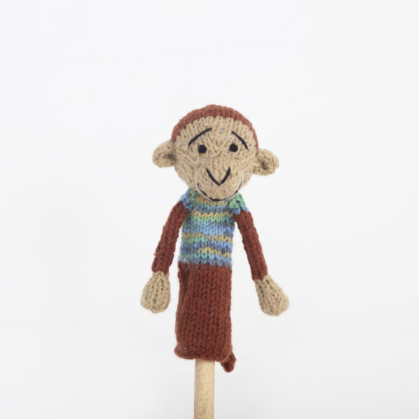 Stricktier Fingerpuppe: ÄFFCHEN