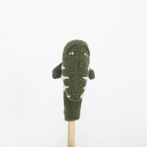 Stricktier Fingerpuppe: KROKODIL