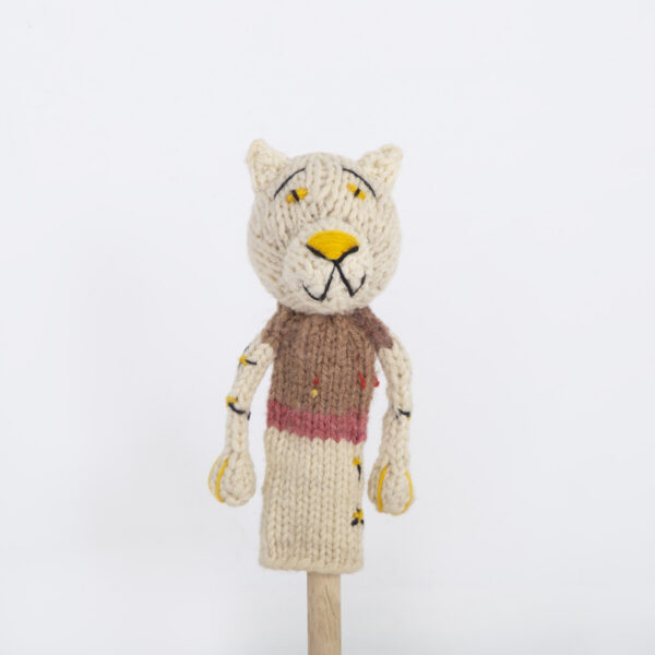 Stricktier Fingerpuppe: LEOPARD