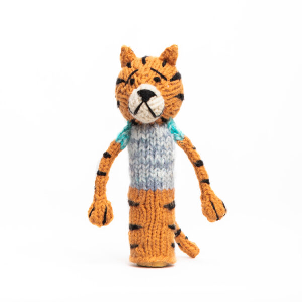 Stricktier Fingerpuppe: TIGER