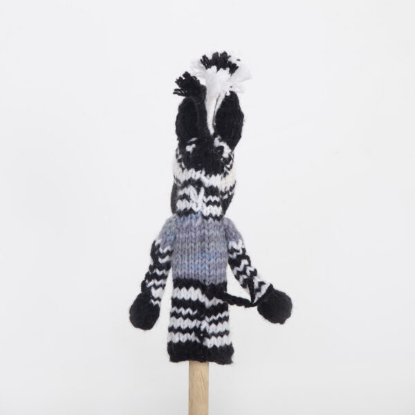 Stricktier Fingerpuppe: ZEBRA – Bild 3