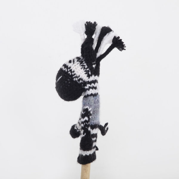 Stricktier Fingerpuppe: ZEBRA – Bild 2