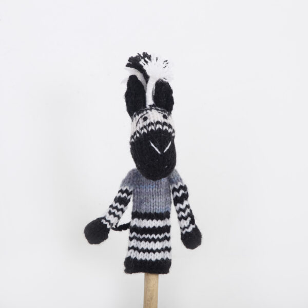 Stricktier Fingerpuppe: ZEBRA