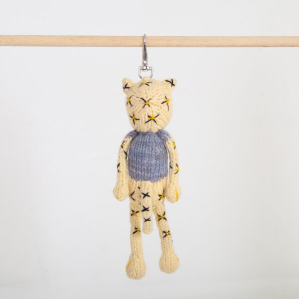 Stricktier Schlüsselanhänger: Leopard – Bild 2