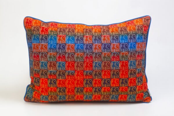 Kissenbezug Ghana Blue Diki Elephants 50x30 cm