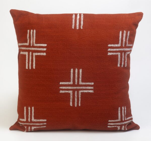 Kissenbezug Rusty Red Crosses 45x45 cm