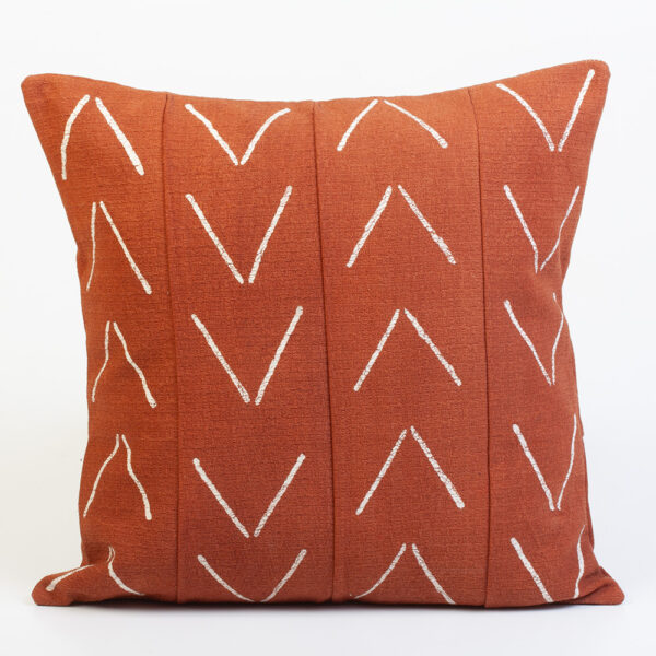 Kissenbezug Rusty Red Zig Zag 45x45 cm
